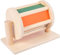 elemhome Spinntrommel Montessori sensorische Glocke Holz Textil Baby Spielzeug frühes Lernen Geburtstag für Kinder 1-3 Jahre alte Wahrnehmung (C-80)