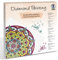 Ursus 43520003F - Diamond Painting Mandala Set 3, Bastelset mit Steinchen in gelb, weiß und rot, 1 Leinwand 30 x 30 x 1,5 cm