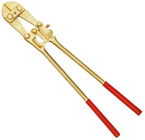 WEDO Déchiqueteuse de boulon anti-étincelles, coupe-boulons de sécurité en aluminium bronze, norme DIN, certificat BAM et FM, 8 x 900 mm.