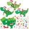 Baker Ross FX374 Tree Rex Dinosaur Mix and Match Decoration Kits - Pack of 8, Kids Christmas Decorations Craft Kit, Arts and Crafts Christmas Decorations