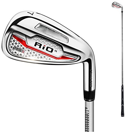 7 Iron Golf Club, Men's Golf Right Handed Clubs, Stainless Steel/Graphite Shaft, for Golf Lovers, Golf Driving Range (Shaft Flex: R)