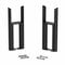 DuraTherm® Floor Mounting Radiator Leg Kit Feet Freestanding Supports for Traditional Cast Iron Style Colosseum Triple Bar 3 Column Radiators, Matt Black