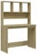 vidaXL Scrivania Mensole Rovere Sonoma 102x45x148 cm Legno Multistrato