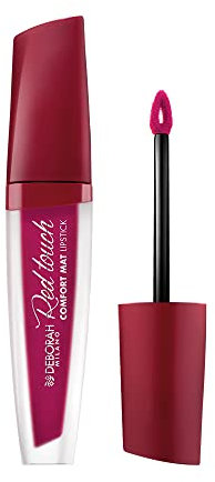 Deborah Milano - Red Touch Lipstick Rossetto Liquido Matte, N.16 Very Cherry, Colore Intenso e No Transfer, Dona Labbra Morbide e Vellutate, 4.5 gr
