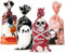 40 Stück 4 Designs Halloween Geschenktüten Beutel Taschen Süßigkeiten Tüten Candy Bags Bonbontüten Partytüten Zellophantüten Dekoration Geschenke für Partys Süßigkeitentüten (Bunt)