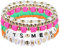 AUAUY Armbänder, Böhmen Stretch Armbänder, Handgefertigte Inspirierte Armbänder, Album inspiriertes Armband, Bunte Freundschaftsarmbänder Armband Handmade-Bunt