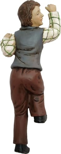 FADEDA Zimmermann für Leiter/Höhe:11 cm/handbemalt/detailgetreue Krippen Figuren - Weihnachten Tisch Dekoration Krippe Zubehör