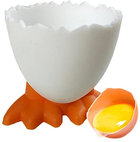 Aznever Eierbecher Lustig, Hühnerfüße Eierbecher, Eiertablett Für Frühstückseier, Eierständer Für Restaurants, Kinder, Küchenwerkzeug, Eierwerkzeug, Eierablage, 5 X 5 X 5 cm