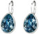 XUPING Kristall Tropfen Ohrringe für Damen Ohrringe Silber Creolen Hängend Blau Strass Hypoallergenic Jewelry（Saphir）