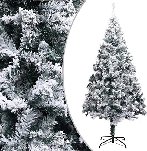 Albero di Natale Artificiale con Neve Verde 240 cm in PVCAlbero di natale innevato Albero di natale gia pronto Albero natale innevato Adatto per Natale, Capodanno, feste