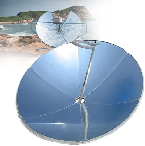 SACLMD Cocina solar Horno solar parabólico,Cocina solar de concentración,Cocina solar de concentración portátil,Cocina solar para acampar al aire libre,Concentrador solar