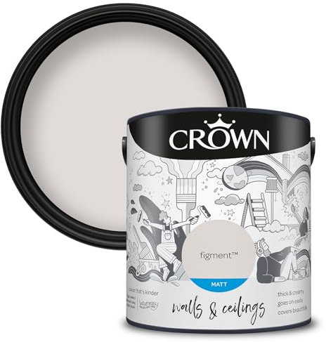 Crown Walls & Ceilings Matt Emulsion Paint, Size 2.5L, Figment