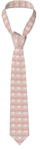 BREAUX rose gold glitter print Men's Slim Fit Tie, Multi-coloured Modern Tie, Wedding Tie for Groomsmen, Proms, Black, One Size