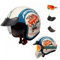 QJWMatic Vintage-Motorradhelm mit offenem Gesicht und Abnehmbarer Maske, Herren und Damen, ECE-geprüfter Halbhelm, Four Seasons Street Jet Moped Scooter Helme C,L57-58CM