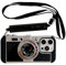 QoKcoahn Custodia compatibile con iPhone 16 Pro, graziosa custodia 3D vintage con fotocamera con cinturino da polso, in silicone TPU, antiurto, per donne e ragazze, per iPhone 16 Pro, colore nero