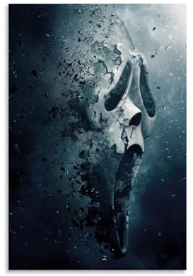 CHCHLINTD Scream-2022 Poster Dekorative Malerei Leinwand Wandkunst Wohnzimmer Poster Schlafzimmer Malerei,Wandkunst Bilddruck Moderne Familienzimmer Dekor 16x24inch(40x60cm)