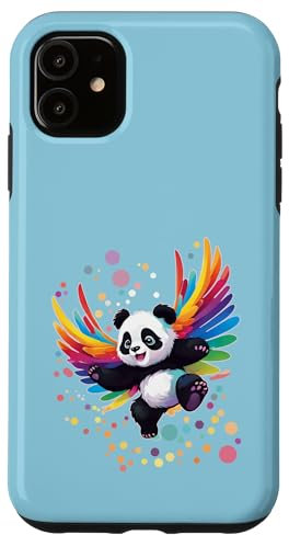 Carcasa para iPhone 11 Panda Oso Mujer Niños Hombres Divertido Animales Animales Motivos 128
