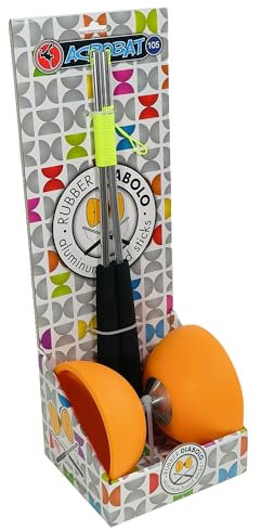 Acrobat Coffret Diabolo Orange avec Baguettes Aluminium – Performance et Élégance