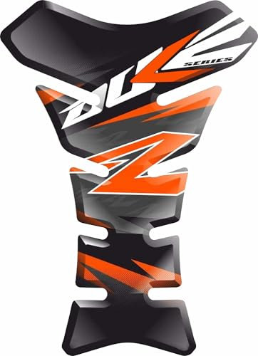 Tankpad Tank Pad Protector Deposito Tanque Moto - Pegatina Deposito Moto 3D Carbon Compatible con KTM Duke 125 250 690 790 1029 v1-20x14cm
