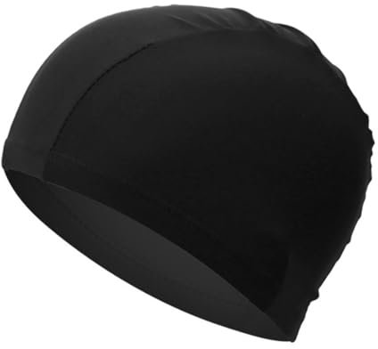 KQOZG Gorro de Piscina de Tela – Cómodo, Duradero y Altamente Elástico para Hombre y Mujer