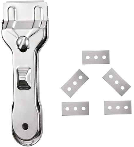 Glass Cleaning Scraper for Ceramic Hobs and Induction Cooktops with 5 Blades