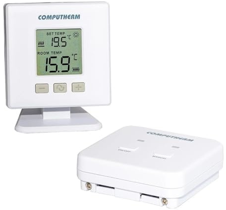 Thermostat Wireless Digital Room, 2 Preset Temperatures, for Boiler & AC | Manually Switch Between 2 Preset Temperatures Anytime