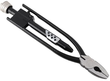 Xiuganpo Industrielle Sicherheits-Drahtdrehzange mit Konischen Backen – Schnelles und Sicheres Verdrahtungswerkzeug für Schraubensicherungen, 0,3–0,7 Mm Draht, Schwarz (21cm)