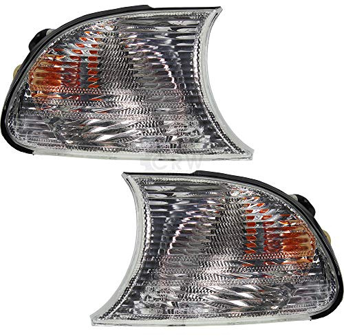 Blinkleuchtensatz Frontblinker Blinkleuchte Links rechts weiß passend für 3er Cabriolet E46