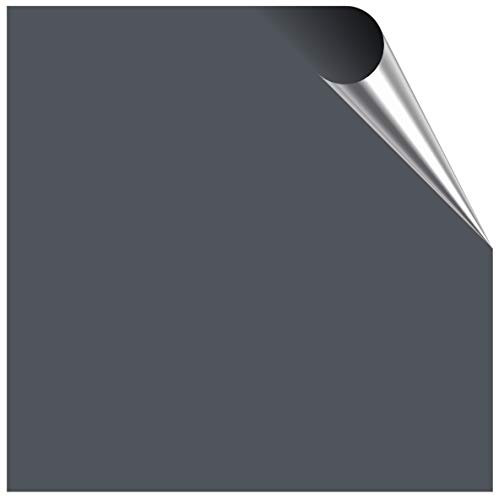 Gloss Tile Stickers for 15cm x 15cm / 150mm x 150mm / 6 Inch Waterproof for Kitchen, Splashback, for Bathroom, Self Adhesive, Peel and Stick On, Removable (Dark Grey, 50)
