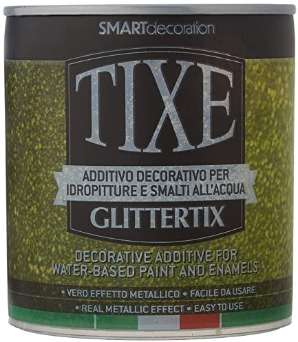 TIXE Glittertix Additivo Glitter per Pittura – Effetto Luminoso e Brillante per Superfici Decorate, 3D 250 ML