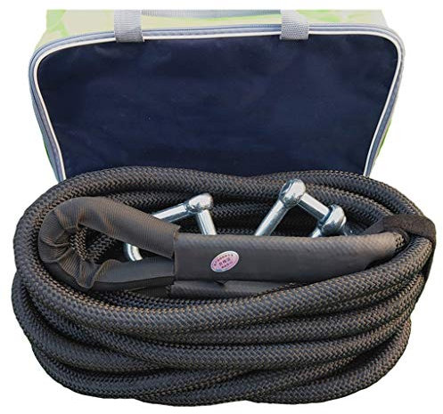 TOWROPE PLUS Heavy Duty Ceinture de remorquage 4x4, Voiture Sangle de remorquage, Corde de remorquage, avec 2 Crochets de sécurité et Sac de Rangement (Size : 8m/5t)