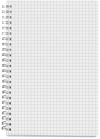 Spiral Notebook - A5, 80 Sheets, Grid…
