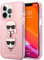 Karl Lagerfeld KLHCP13LKCTUGLP Hülle für iPhone 13 Pro / 13 6,1 rosa Glitter Karl`s & Choupette