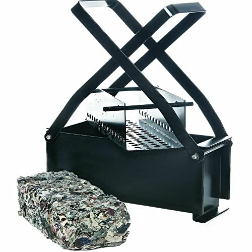 Paper Log Briquette Maker, DIY Recycle Newspaper Briquette Maker Paper Brick Easy for Heating Fire Stove Fireplace Home Tool, 25.6 x 12.6 x 8.2cm