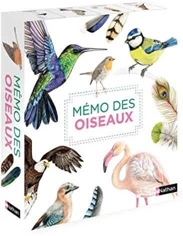 Mémo des oiseaux - Un jeu de memory pour apprendre en s'amusant en famille - Dès 4 ans