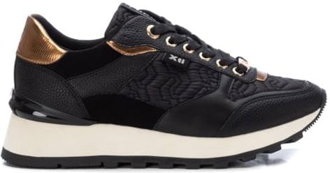 XTI - Zapatilla Mujer Negro - Calzado Cómodo y Versátil - Moda Casual - Modelo 14001601 (Talla 36)