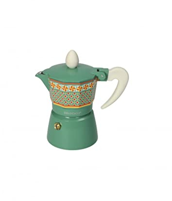 Brandani 52623 Caffettiera Le Cementine Girandola 1 Tazza, Alluminio, No Induzione, 50ml, 1-2 tazzine