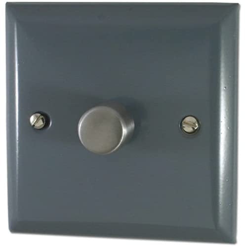 G&H SDG511 Spectrum Plate Dark Grey 1 Gang 1 or 2 Way V-Pro LED Dimmer Switch