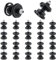 ZDNT 20 Stücke Türverkleidung Befestigung Clips,Türverkleidungs Clips,Türbefestigungsclips für T5, Golf 5 6 7, A4 A5 A6 - Befestigung Clips