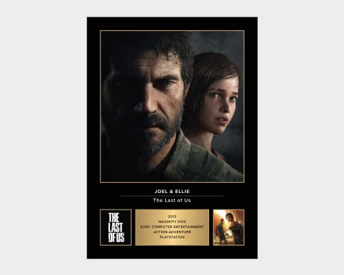 Icons Wall Art The Last of Us Joel and Ellie Foto, A4, bedruckt, Geschenk für Videospiel-Fans, digital reproduziert, ungerahmt