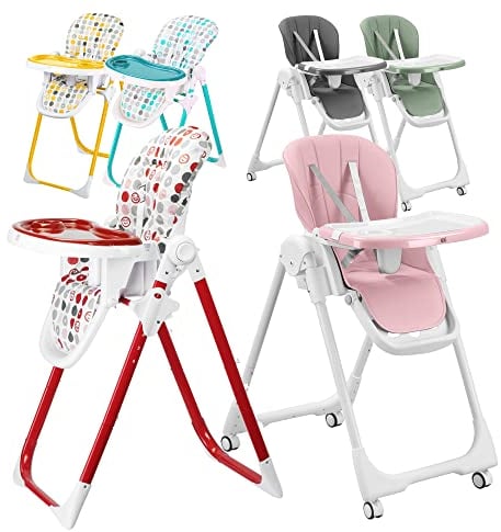 Baby Vivo Baby Kinder Hochstuhl Babyhochstuhl Höhenverstellbar Liegefunktion Tippy Stardust