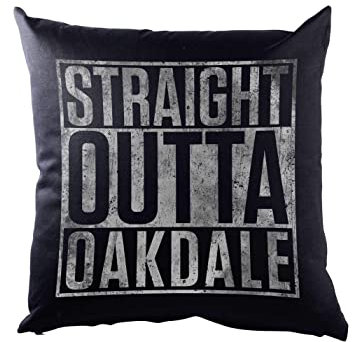 Urban Backwoods Straight Outta Oakdale Kissen Dekokissen