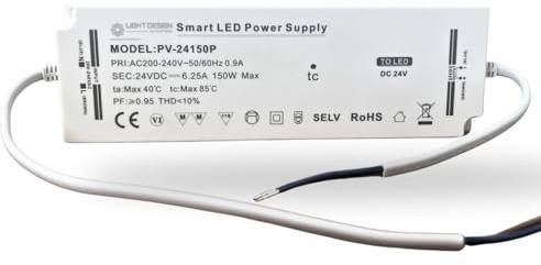 Evotrade Profilleiste für die Union, Gipskartonplatten mit Kanal für LED-Beleuchtung, 2 m, versenkbare Einbauleiste + Abdeckung für kontinuierliches Licht (LED-Transformator 150 V)