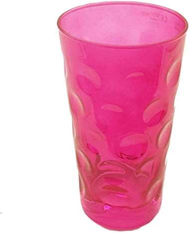 Pink Farbiges Dubbeglas 0,5 L (ganz gefärbt) Bunte Dubbegläser aus der Pfalz für Weinschorle, Schorleglas, Weinglas (Dubbeglas-Shop)