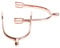 Reitsporen Reiten Sporen hochwertiger Edelstahl Radsporen Sonnenradsporen Kugelsporen Ballsporen Schwanenhalssporen Hammersporen Knopfsporen Riffelsporen Stecksporen (Damen 20, Kugelsporen Rosegold)