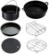 Luftfritteusen-Zubehör, 17,8 cm, 7 Stück, allgemeines Luftfritteusen-Zubehör mit Silikon-Topf, kompatibel mit Tower 4,3 l, 3,5 l, 3,8 l, Tefal 4,2 l tiefer Korb-Airfryer