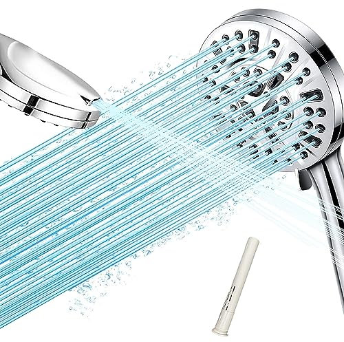 GH1200 Handheld Filter Shower Head High Pressure with10 Modes Quick Installation, Leak- Proof and Clog Resistant Powerful High Pressure Shower Head