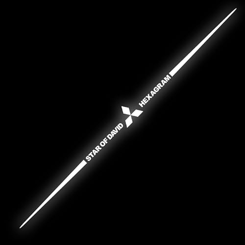 Auto-Logo-Emblem-Aufkleber für Mitsubishi ASX Outlander Eclipse Cross Pajero Lancer, Stilvolle Vordere und Hintere Emblem Abzeichen Dekoration Auto Exterieur Dekoration Modifizierte Zubehör