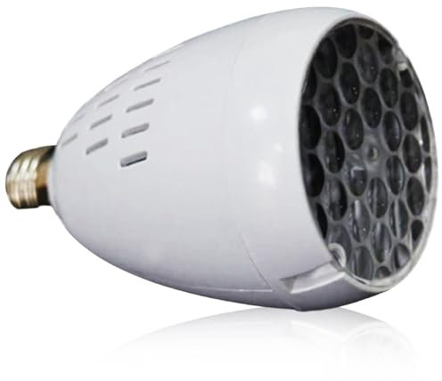 QmjdDymx Luci di Natale Proiettore Outdoor Auto Rotante Base E27 4W Luce Proiettore Outdoor Fiocco di Neve Babbo Natale Alce Decorazioni Luci per Compleanno Festa di Matrimonio Vacanze