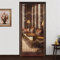 JDBDU Hölzern Perlenvorhang Hängender Türvorhang 90x208cm Hölzern Natur Perlenvorhang Fadenvorhang Insektensicher Holzperlenvorhang für Wohnzimmer Schlafzimmer Wandschrank Cafe Restaurant